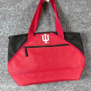 Indiana Hoosiers Cooler Bag Red Zippers Pockets Insulated Golf Beach Party Strap